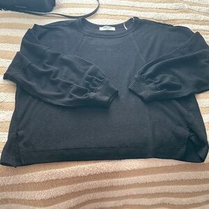 Double Zero Charcoal Knit Top